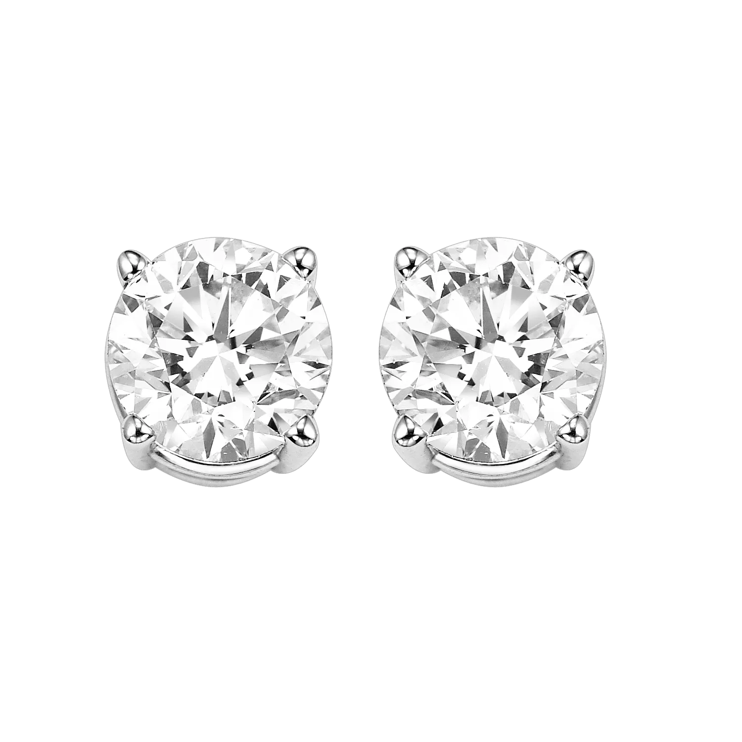 14KTW Diamond Round Basics Stud 3/4Ct