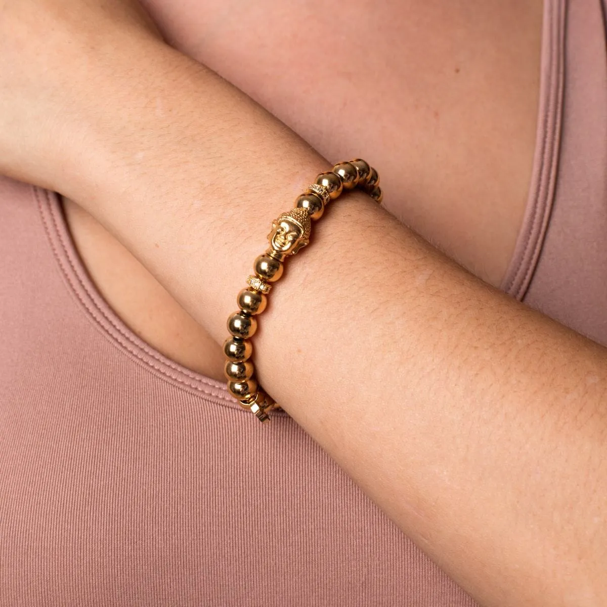 18k Gold | Gilded Buddha Bracelet