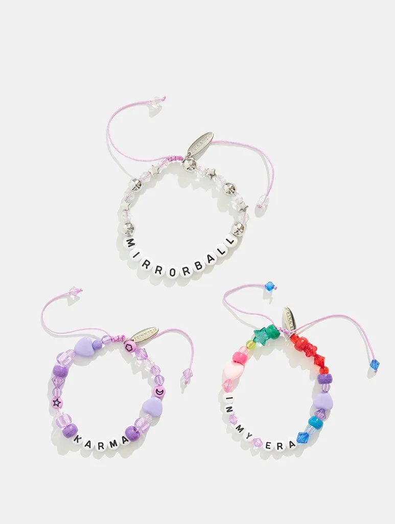 3 Pack In My Era Beaded Friendship Bracelets