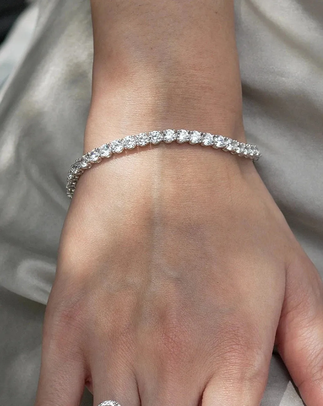 4mm Tennis Bracelet Silver