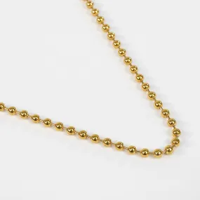 5mm Golden Dog Tag Chain Necklace (29 inches)