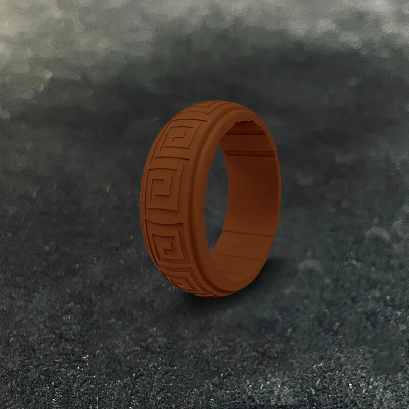 8 mm Meander Silicone Sports Ring