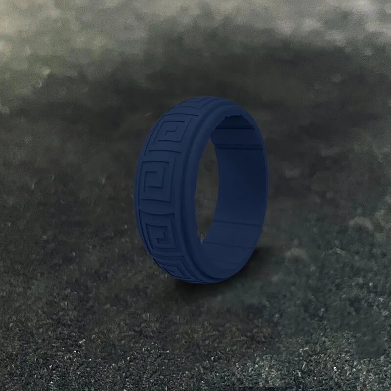 8 mm Meander Silicone Sports Ring