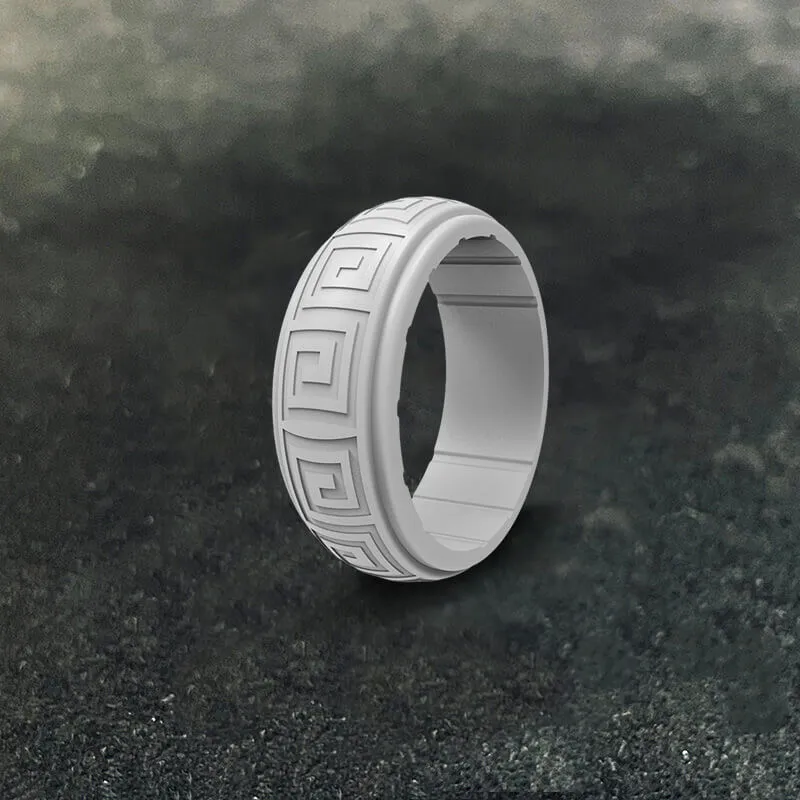 8 mm Meander Silicone Sports Ring