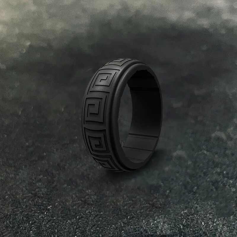 8 mm Meander Silicone Sports Ring