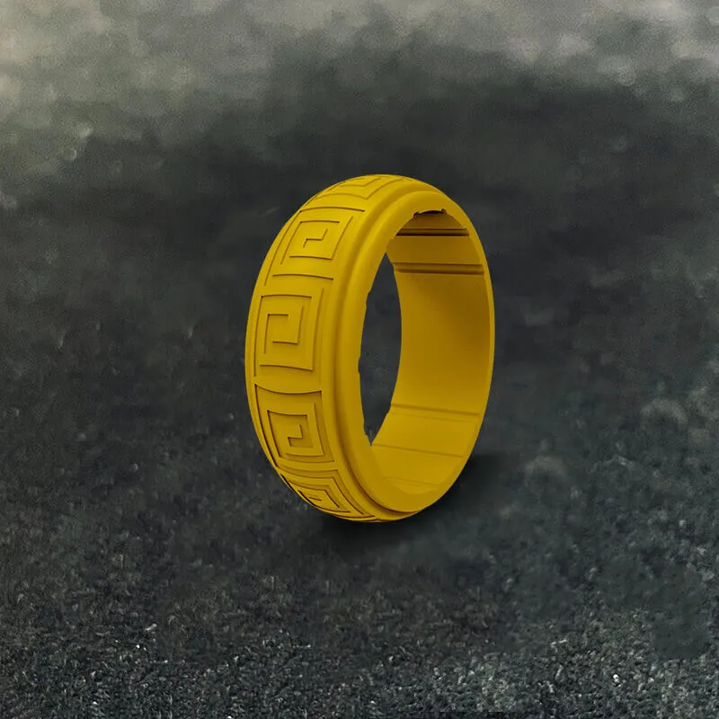 8 mm Meander Silicone Sports Ring