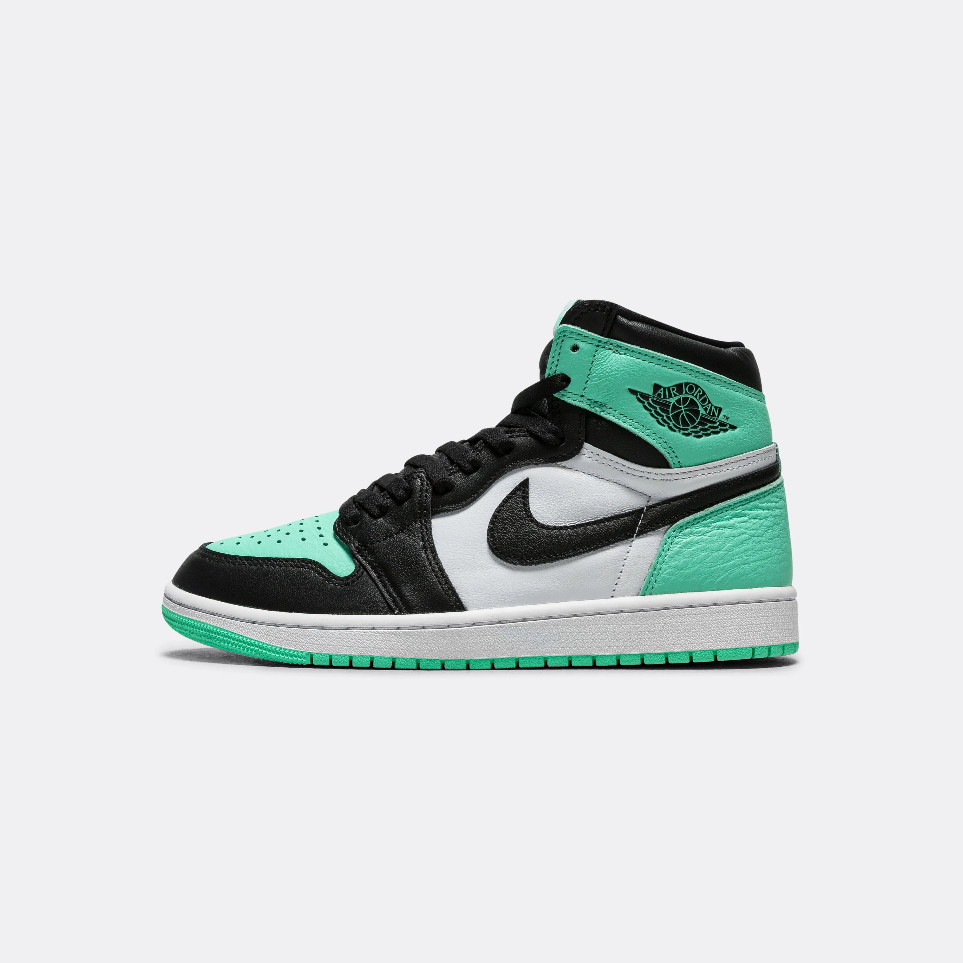 Air Jordan 1 Retro High OG - White/Black-Green Glow