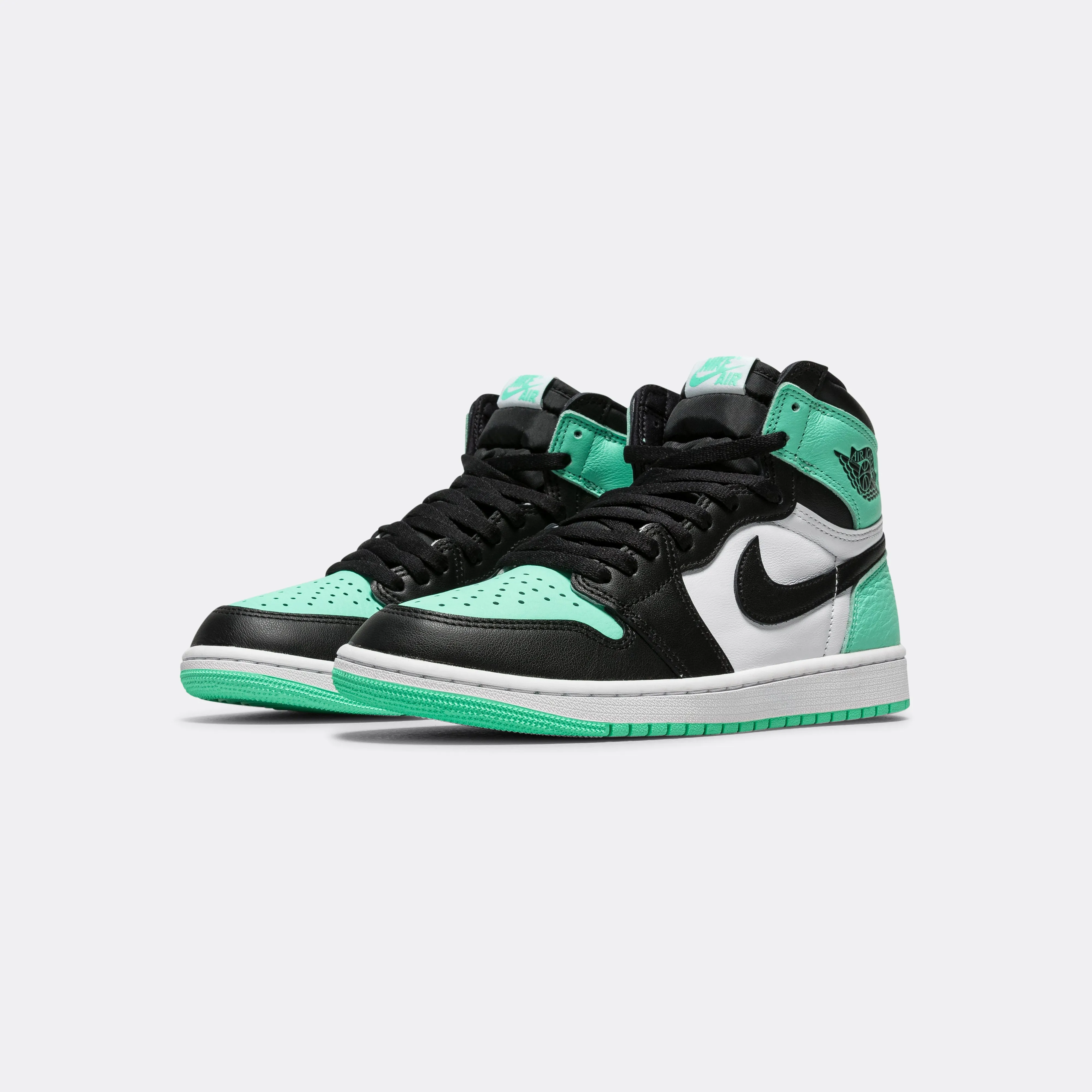 Air Jordan 1 Retro High OG - White/Black-Green Glow