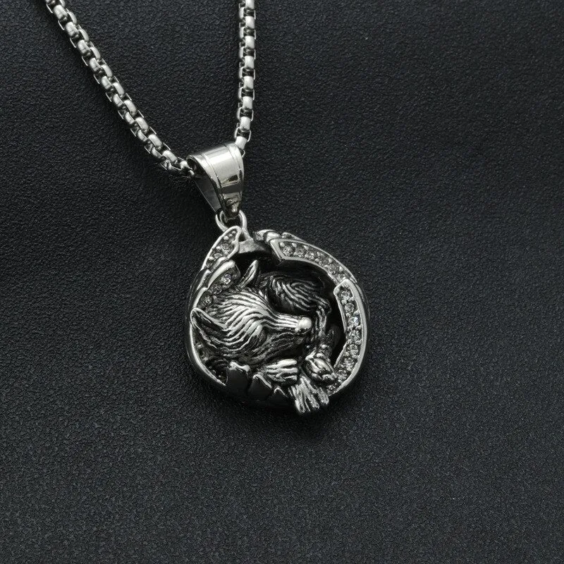 Amazing Resting Wolf Necklaces