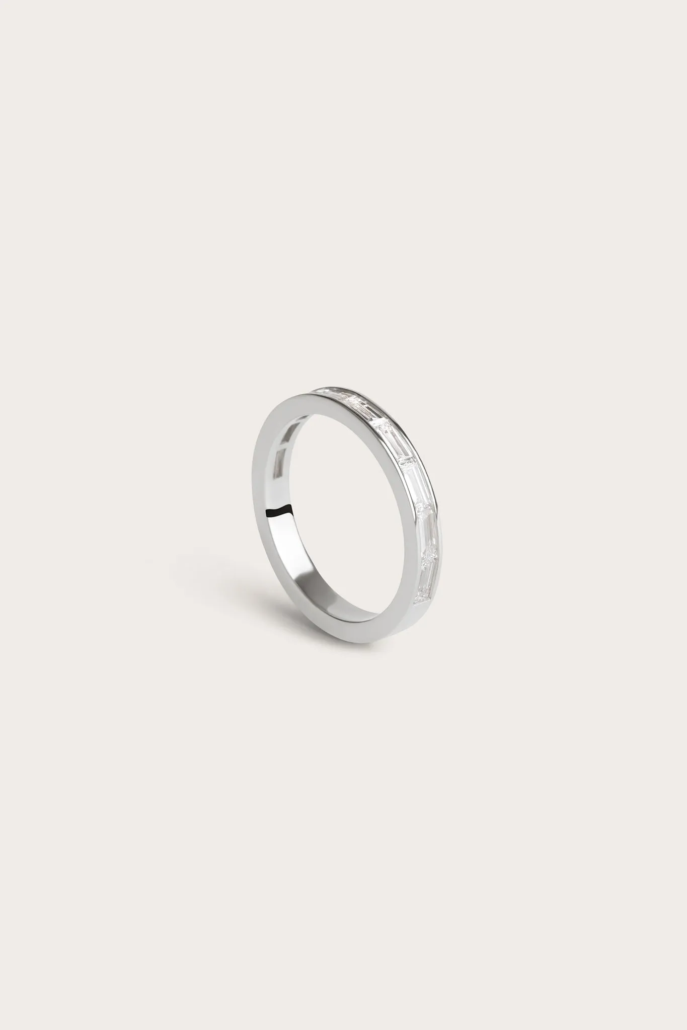 Baguette Half Eternity Ring