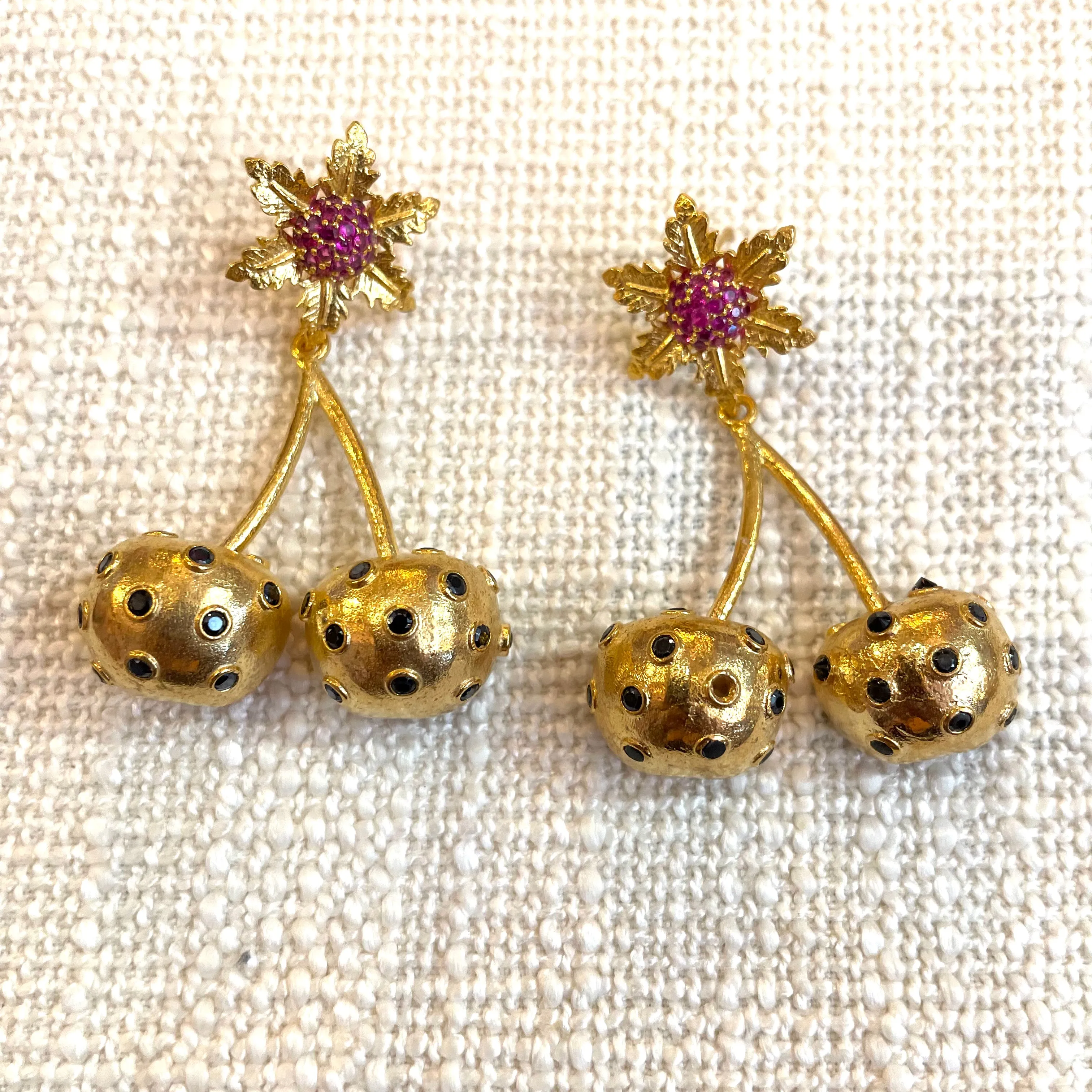 Big Blingy Cherry Earrings- More Styles Available!