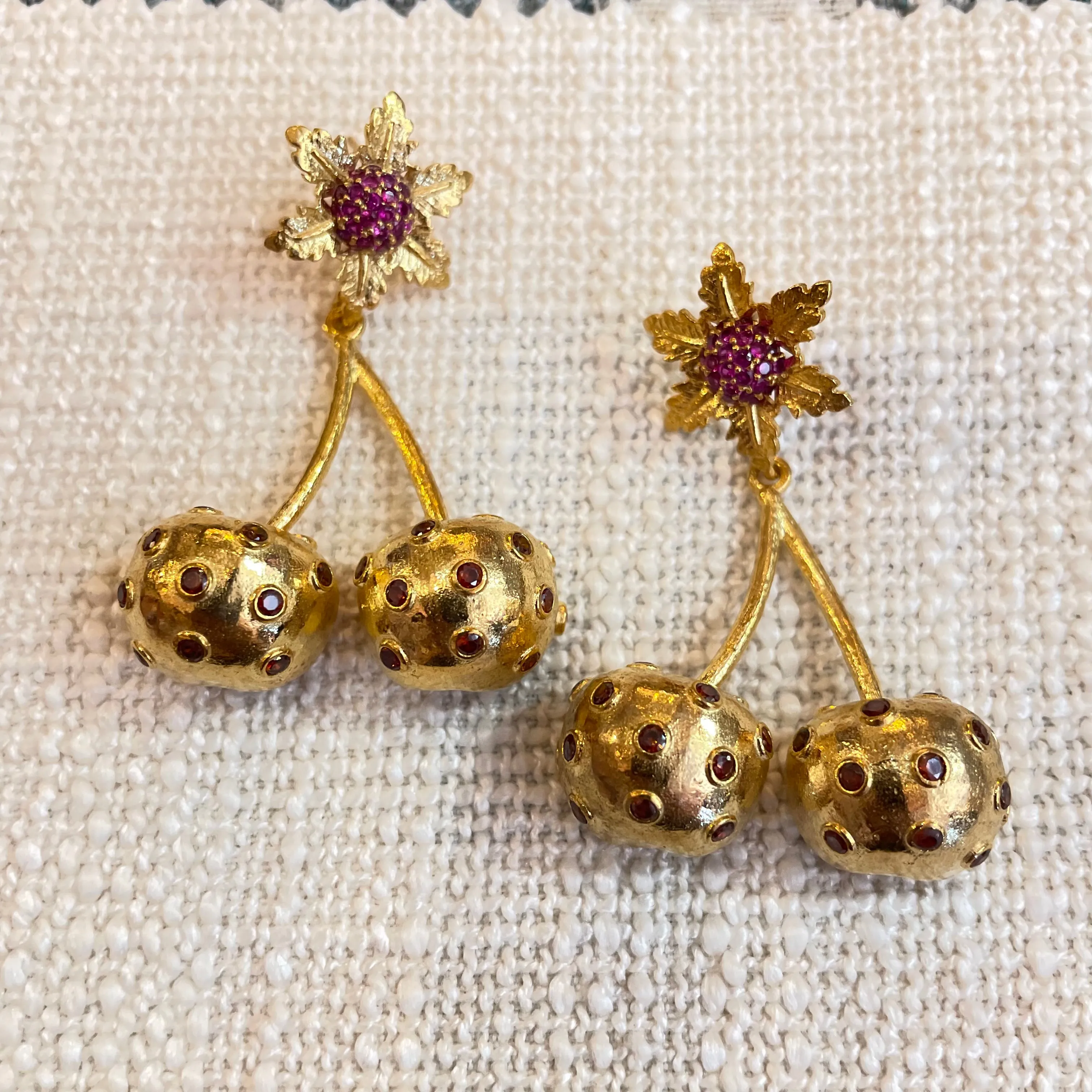 Big Blingy Cherry Earrings- More Styles Available!