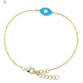 Bijoux blue evil eye bracelet Gold, Silver, Rose Gold