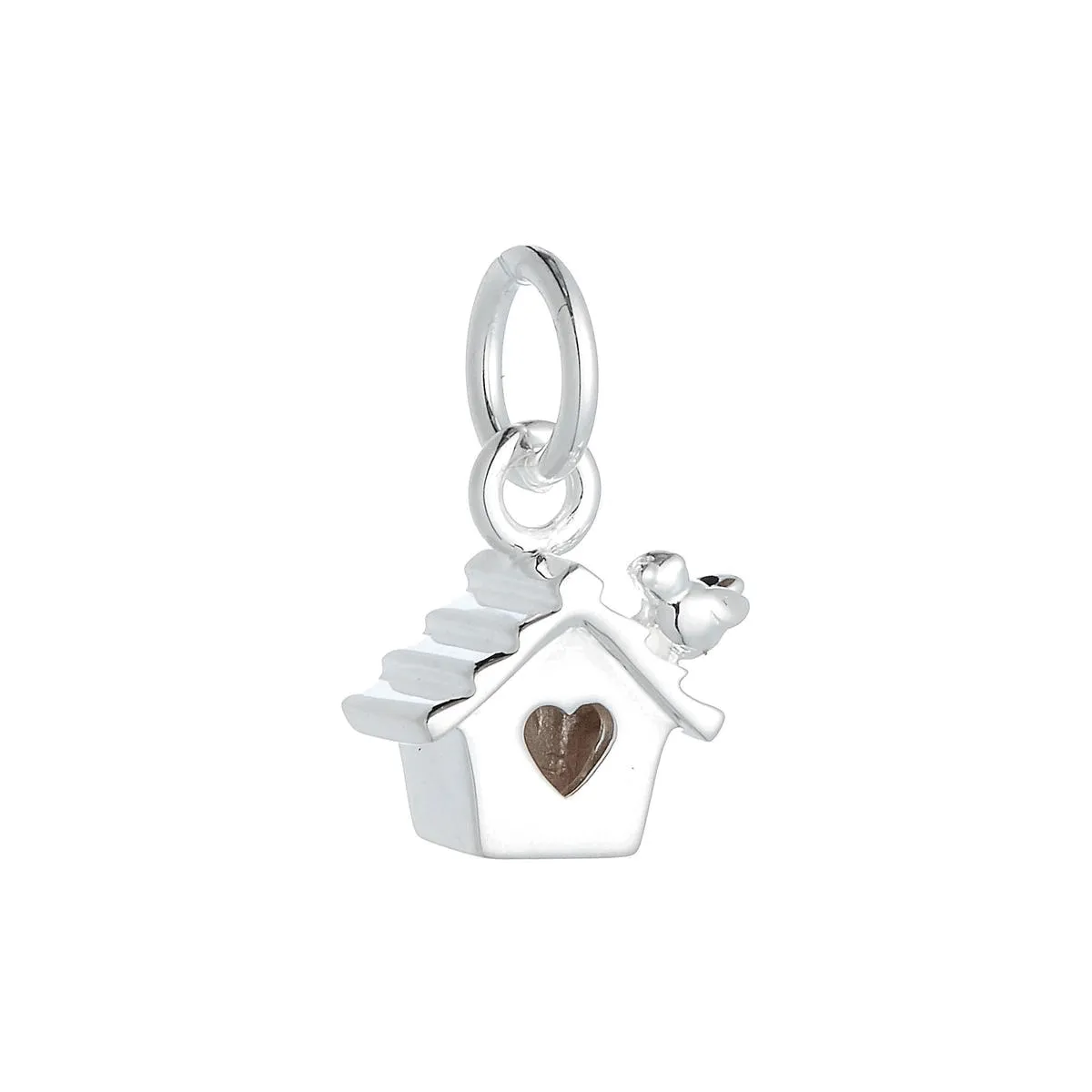 Bird House Silver Charm