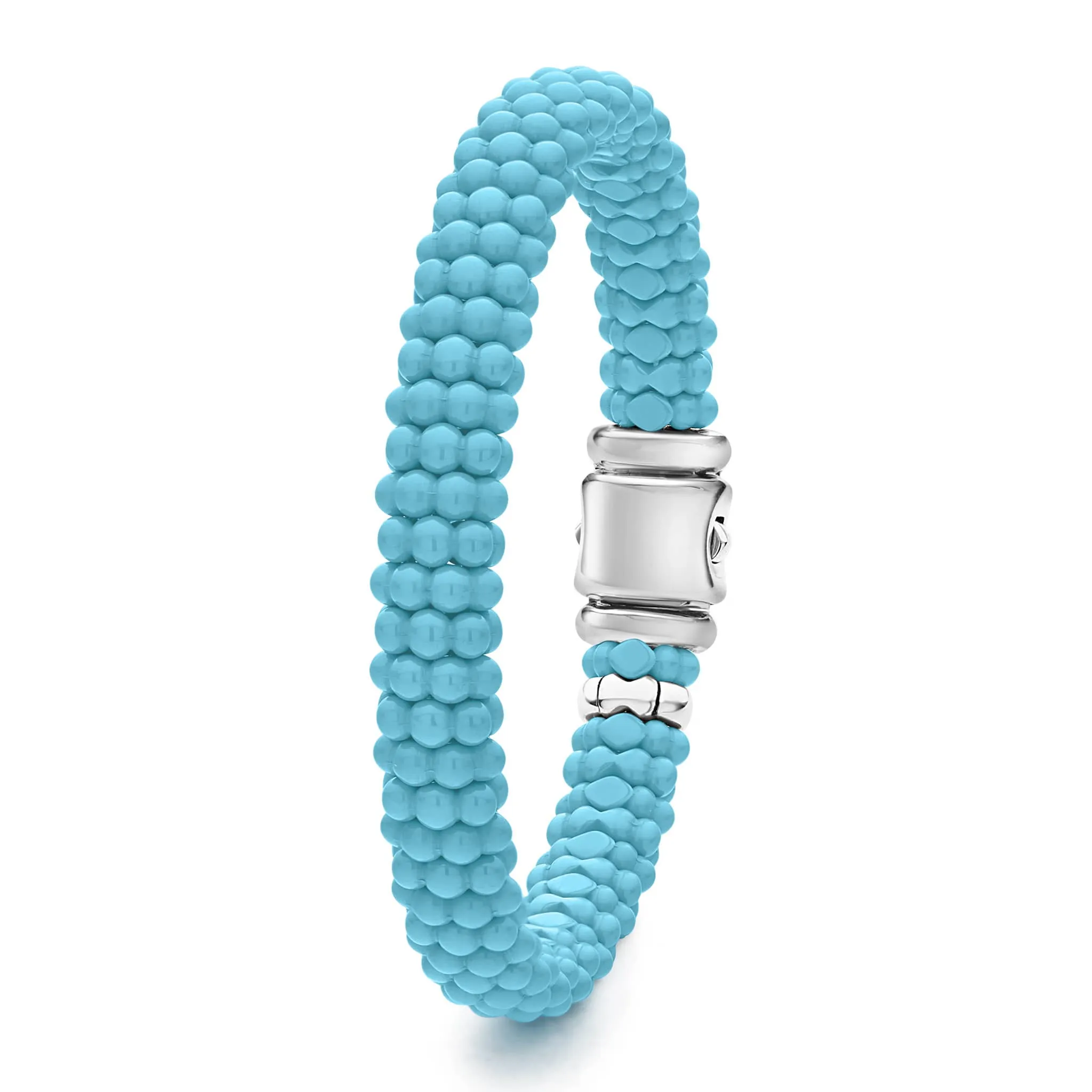 Blue Caviar Ceramic Beaded Bracelet | 9mm