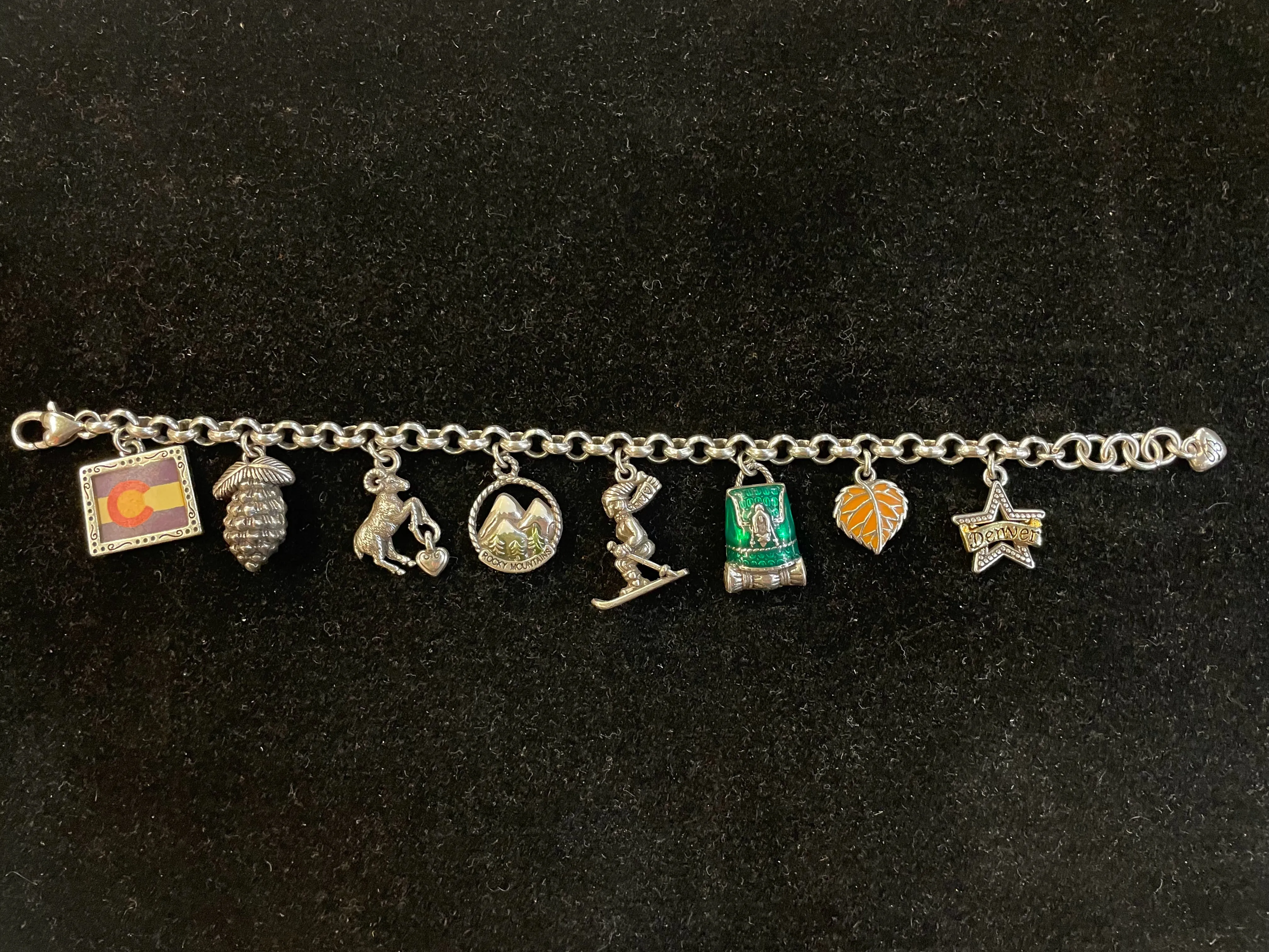 Brighton Retired Colorado Charm Bracelet