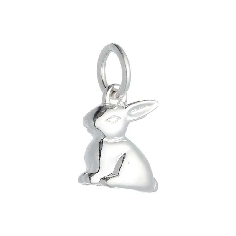 Bunny Rabbit Silver Charm