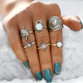 Carmen Vintage Midi Ring Set