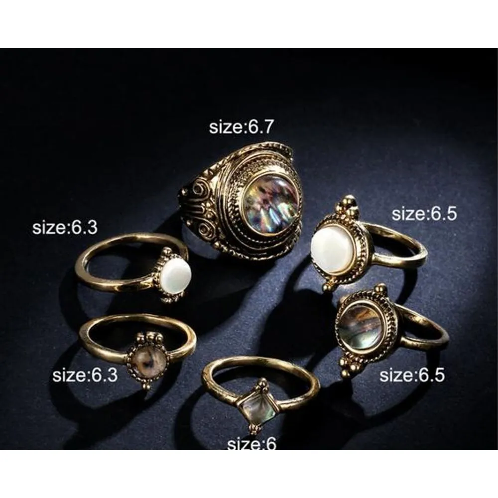 Carmen Vintage Midi Ring Set