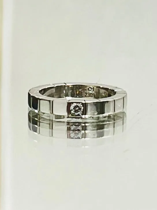 Cartier 18K White Gold & Diamond Lanieres Ring