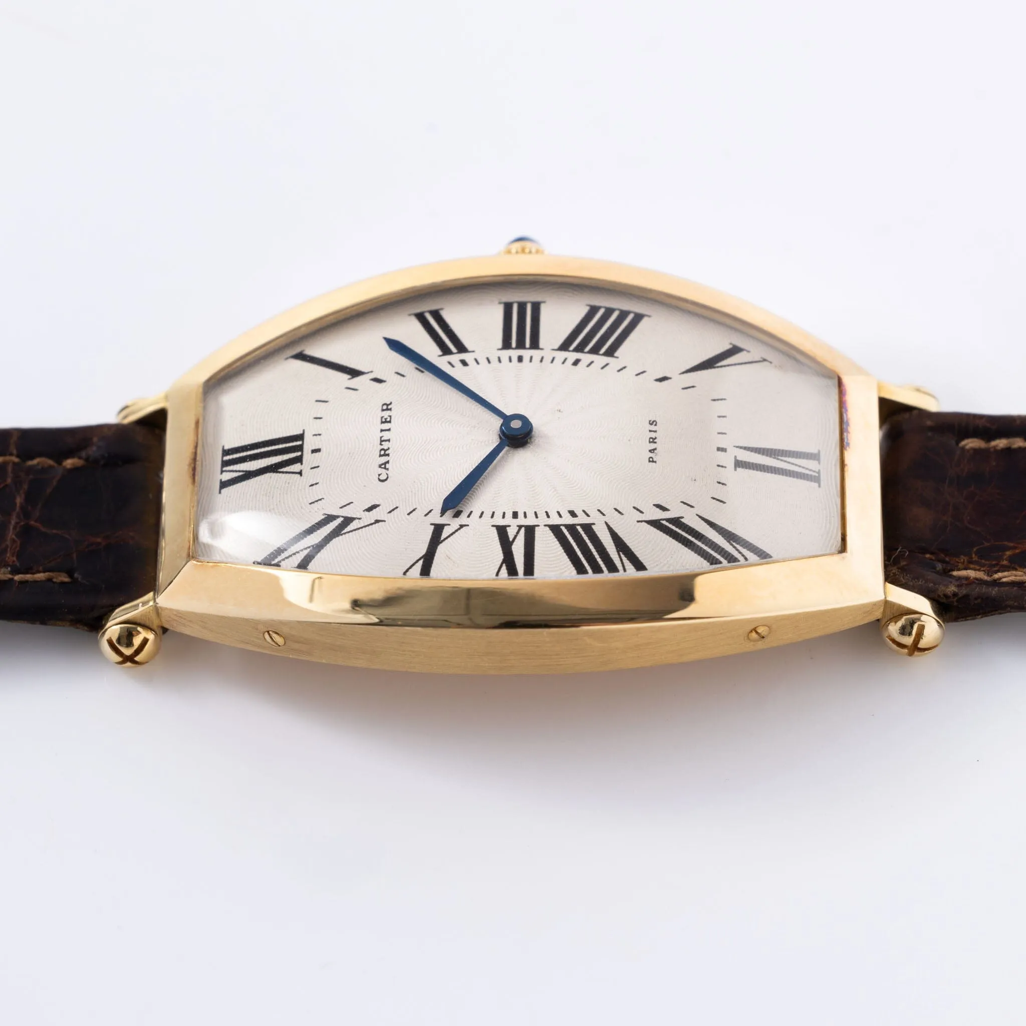 Cartier Paris Tonneau 18kt Yellow Gold Jumbo hand wound