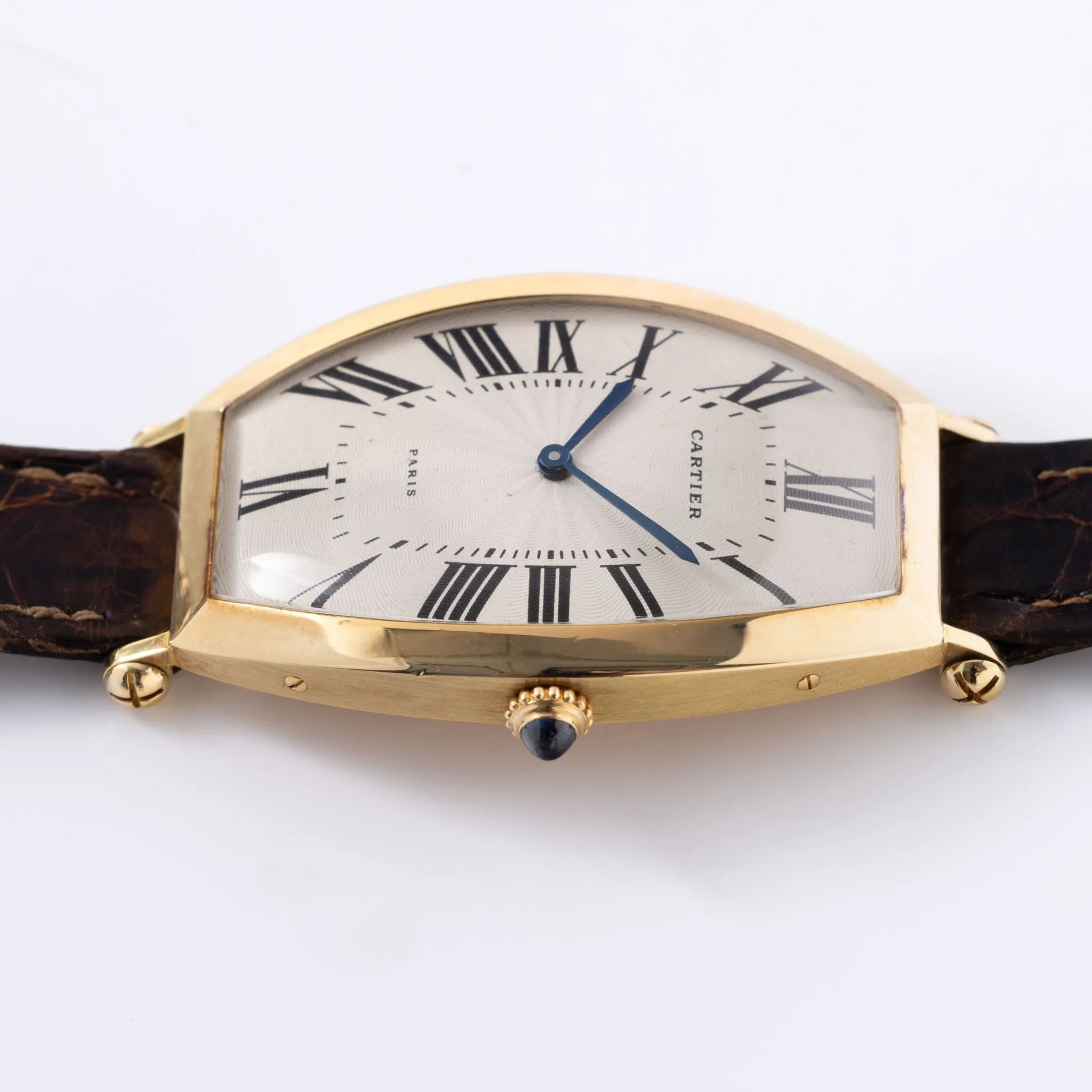 Cartier Paris Tonneau 18kt Yellow Gold Jumbo hand wound