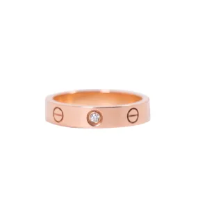 Cartier Rose Gold Diamond Love Wedding Band