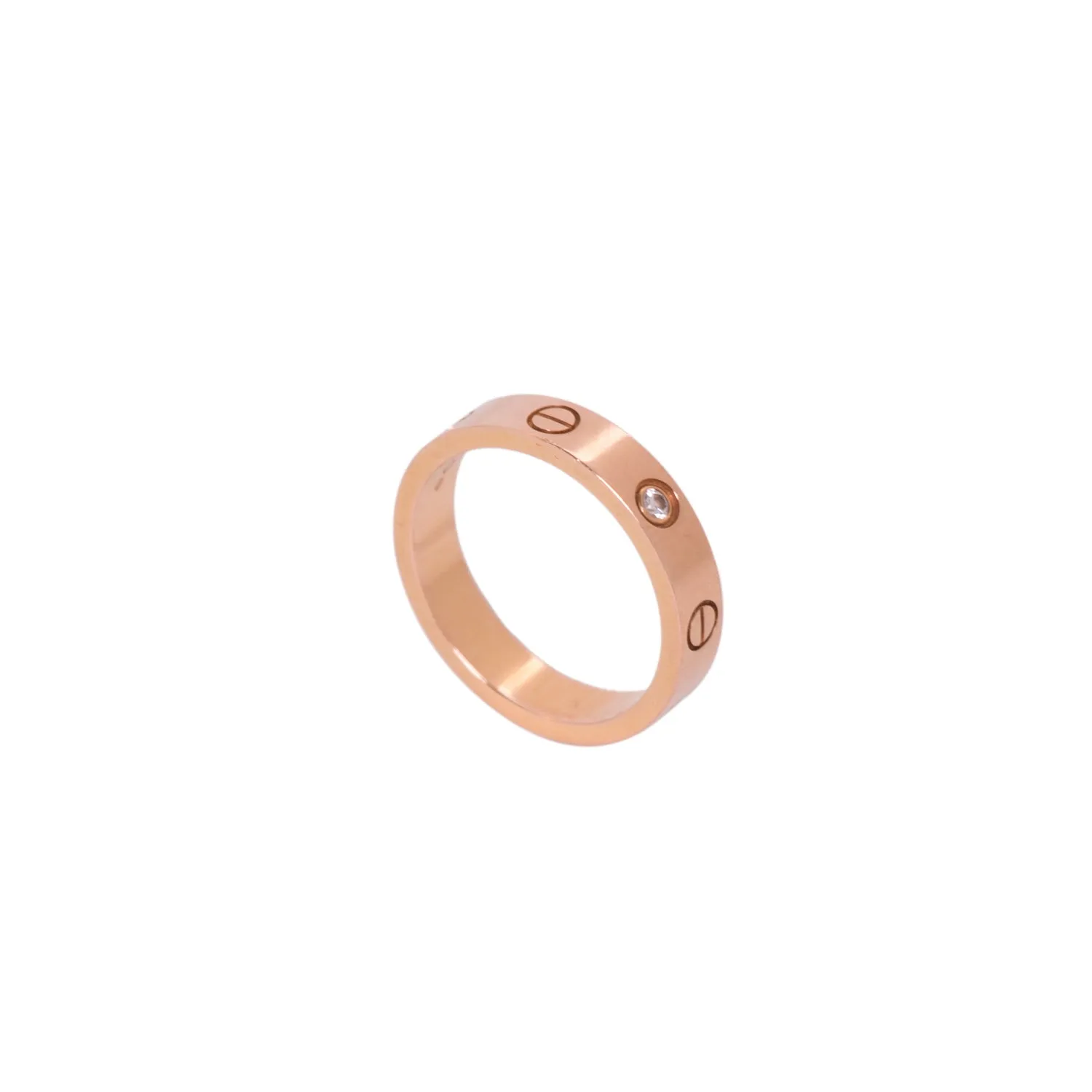 Cartier Rose Gold Diamond Love Wedding Band