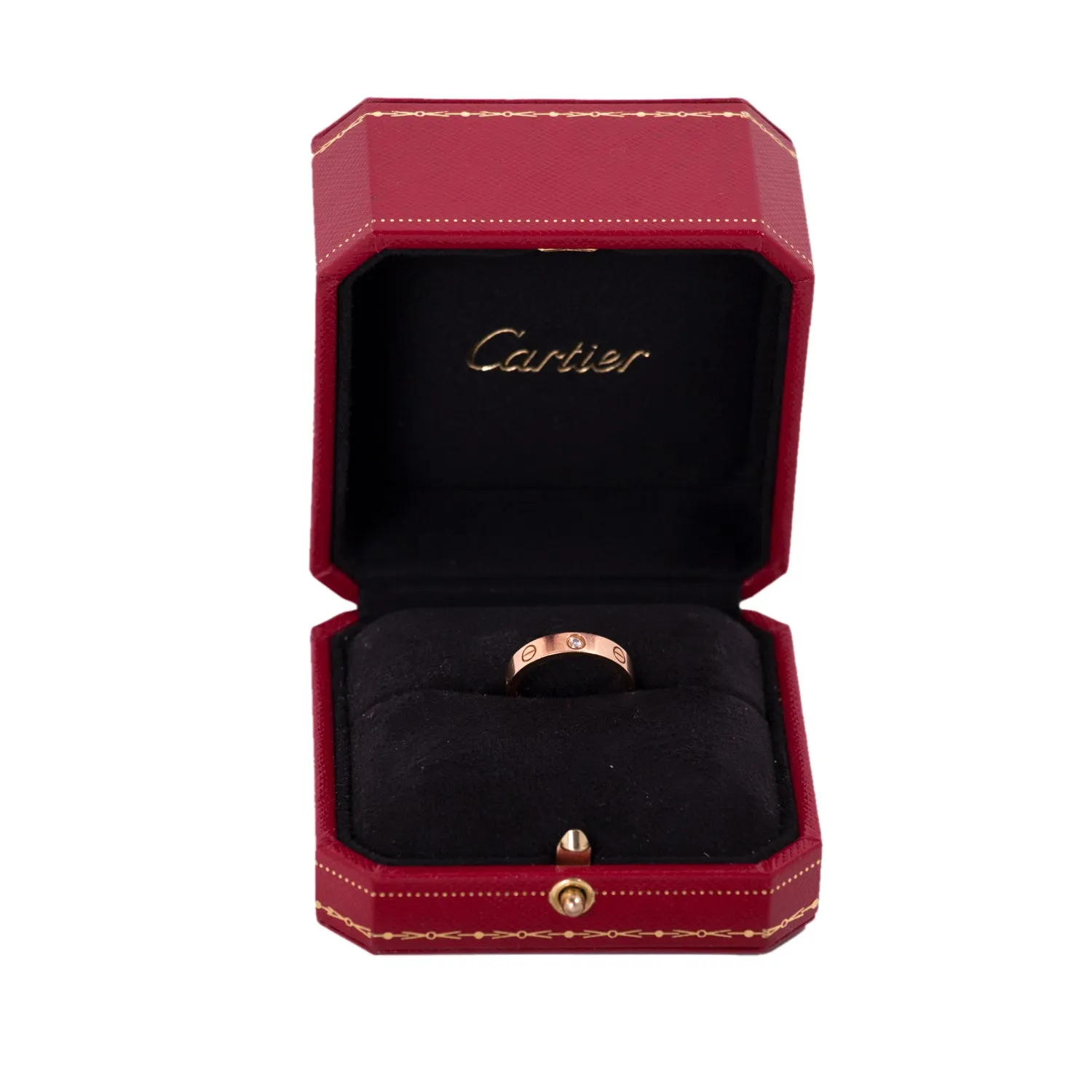 Cartier Rose Gold Diamond Love Wedding Band