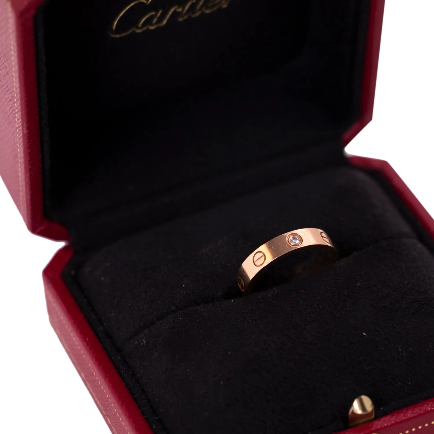 Cartier Rose Gold Diamond Love Wedding Band