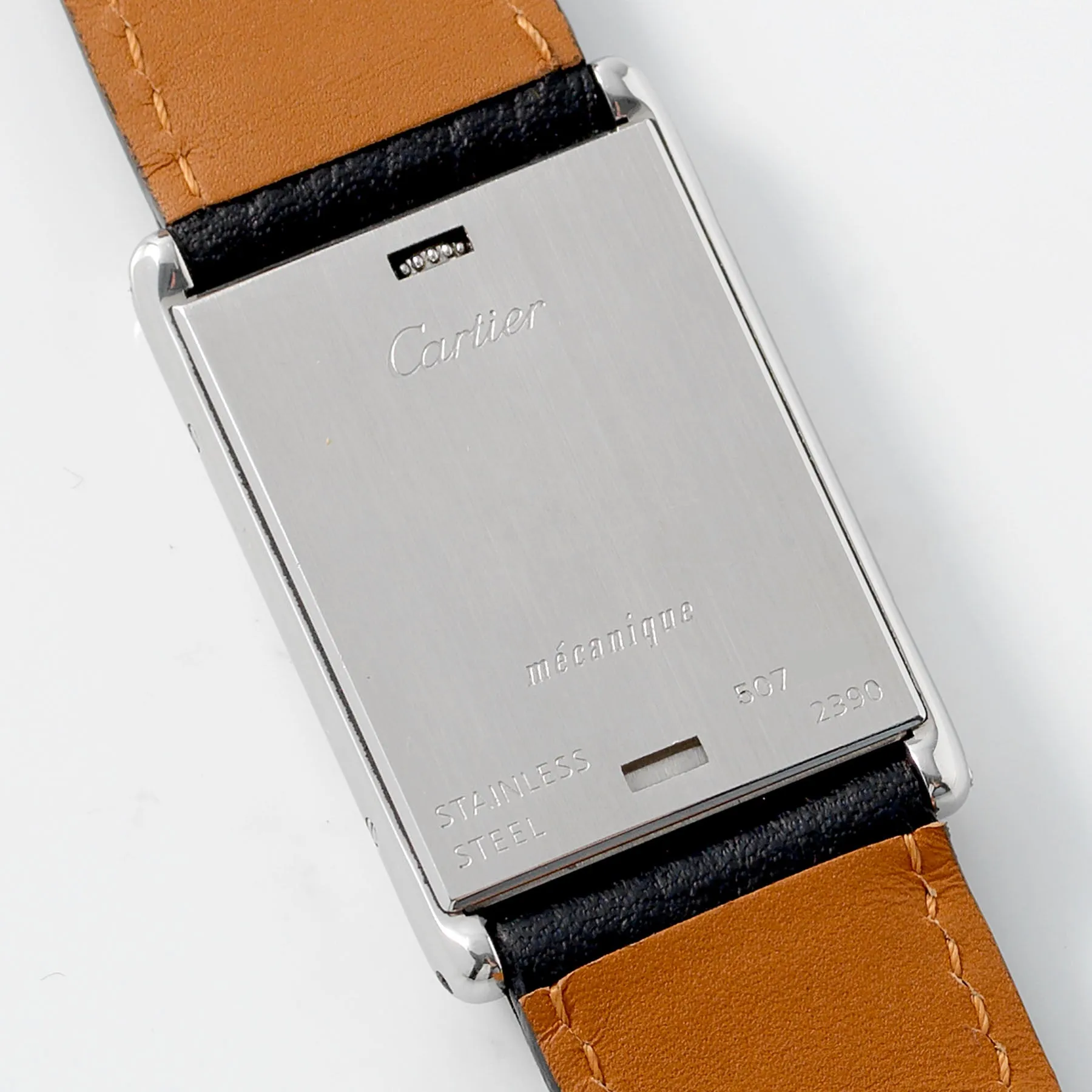 Cartier Tank Basculante 2390 Steel Manual Wind Full Size