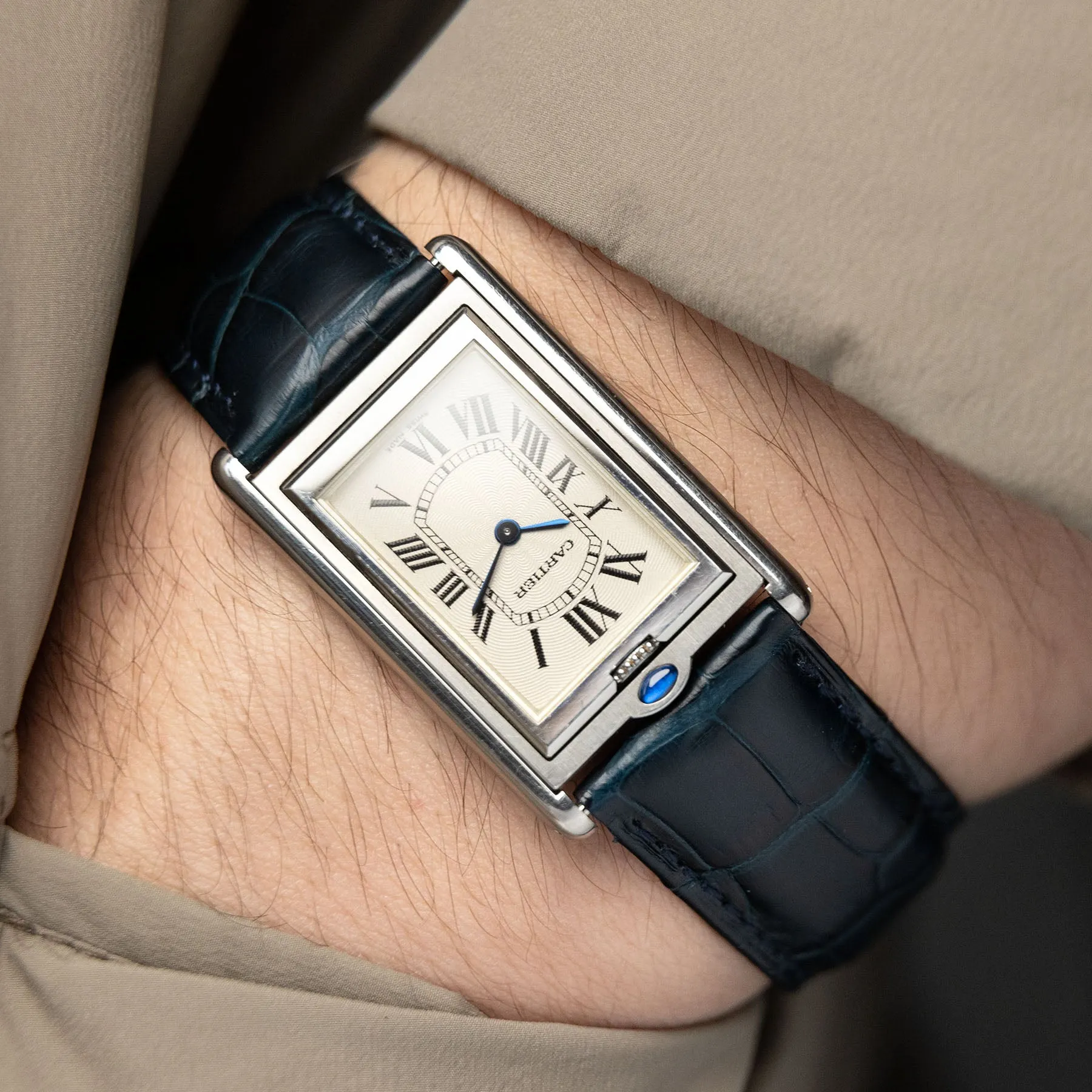 Cartier Tank Basculante Steel 2390