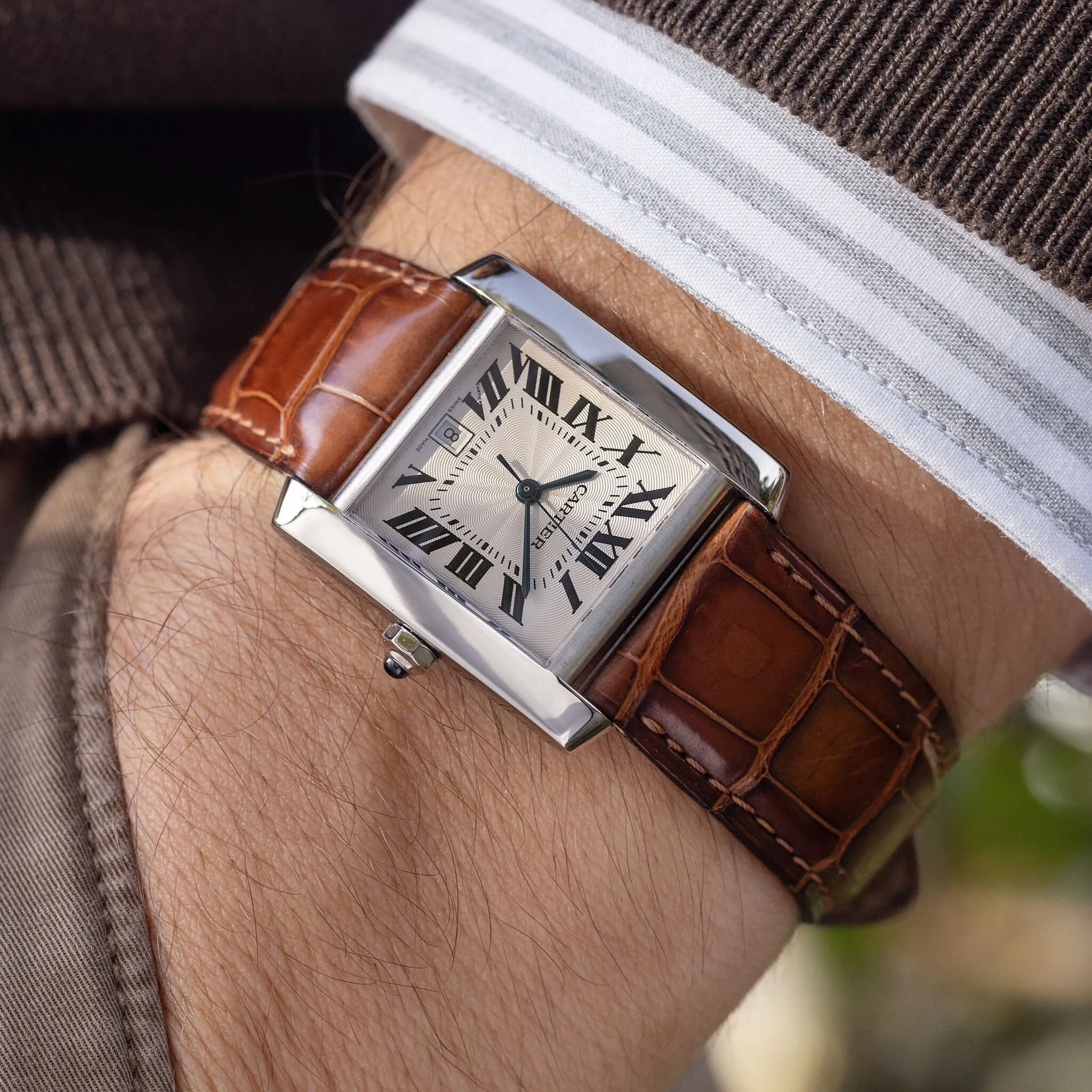 Cartier Tank Francaise in 18kt White Gold Ref 2366