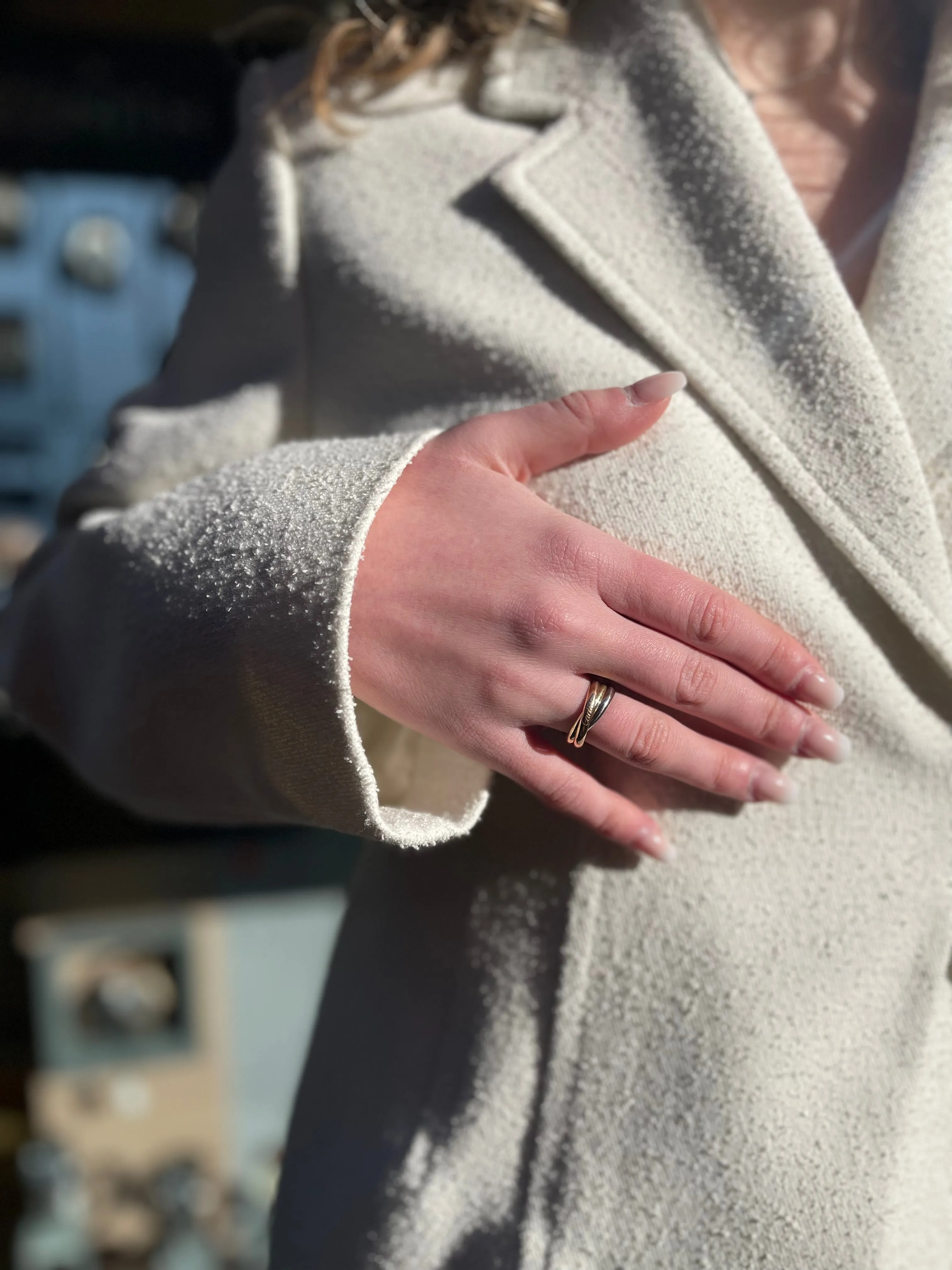 Cartier White/Yellow/Rose Gold 'Trinity' Ring