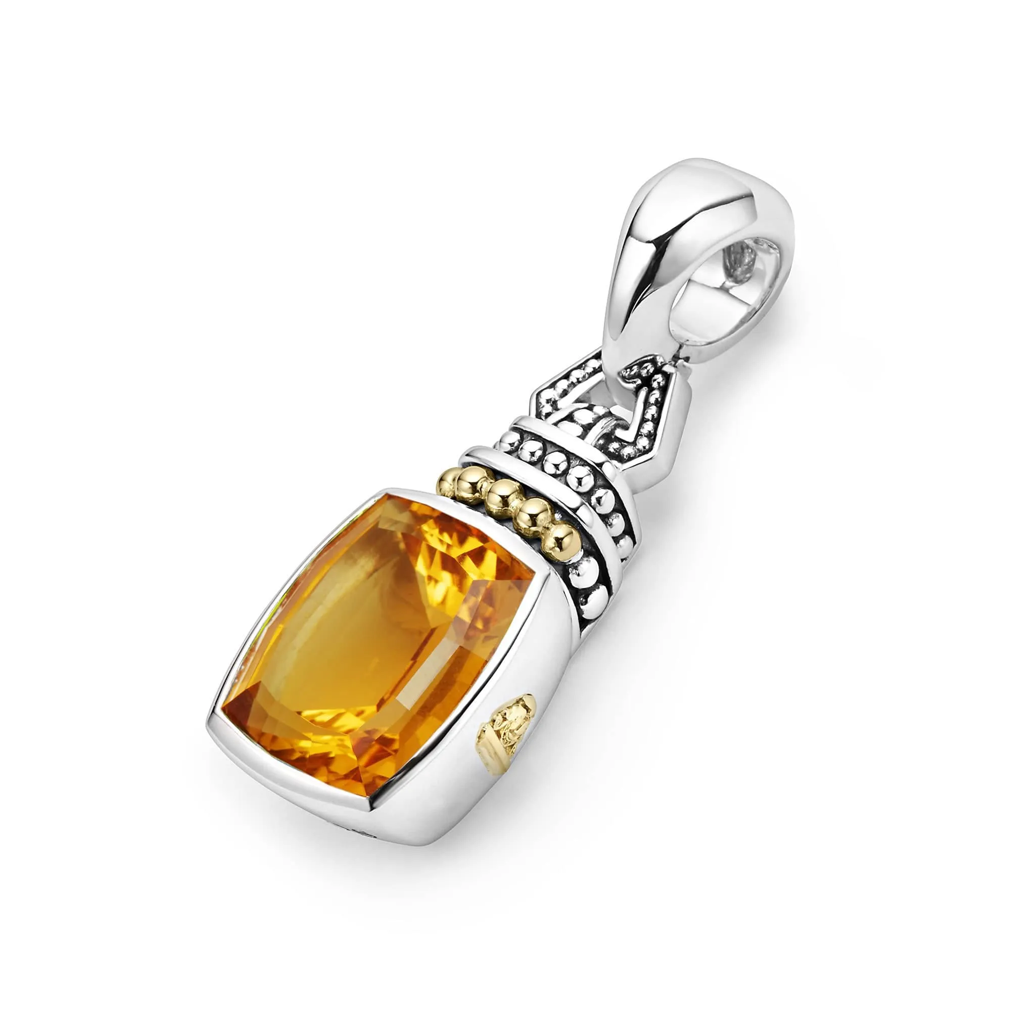 Caviar Color Citrine Pendant