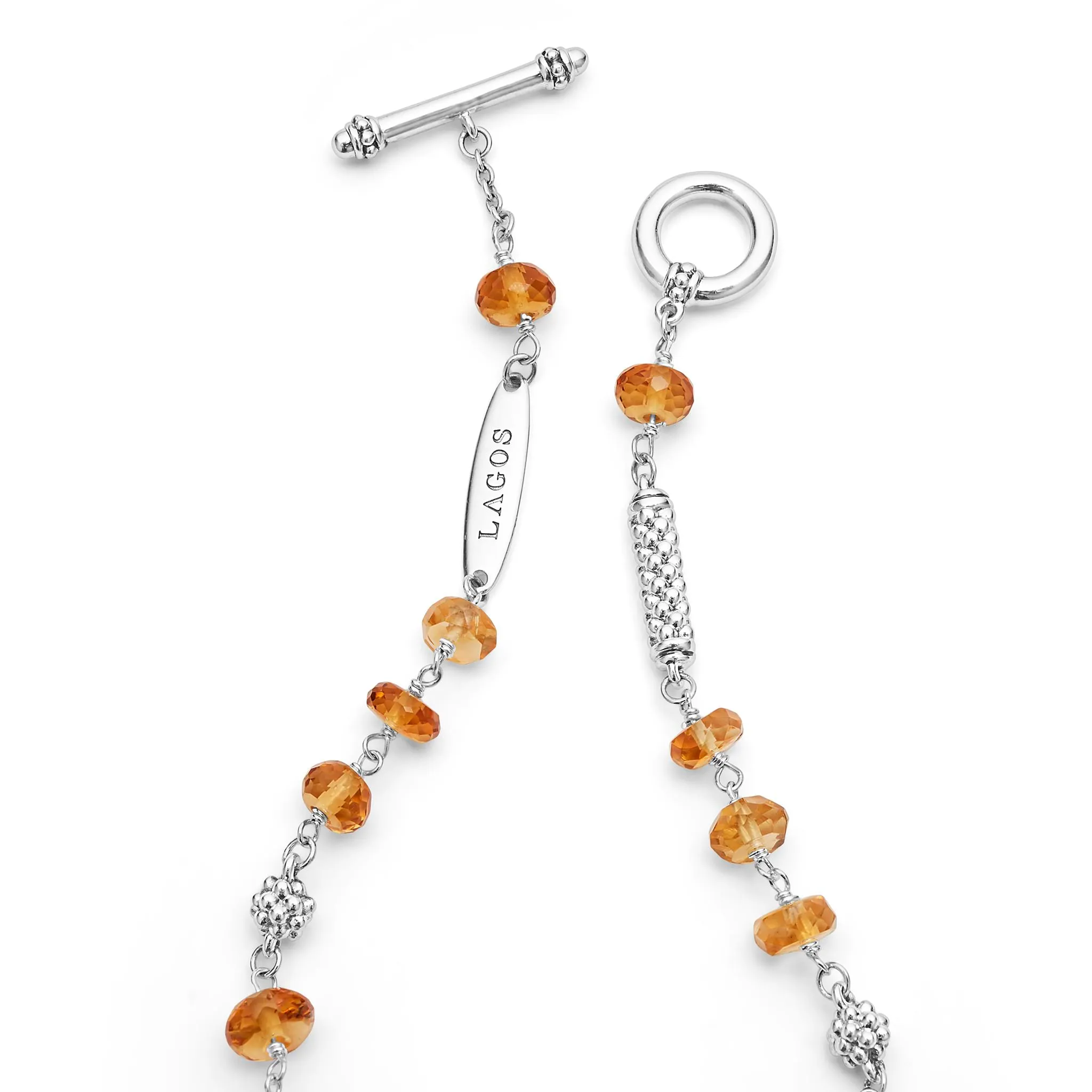 Caviar Icon Citrine Beaded Bracelet