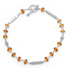 Caviar Icon Citrine Beaded Bracelet