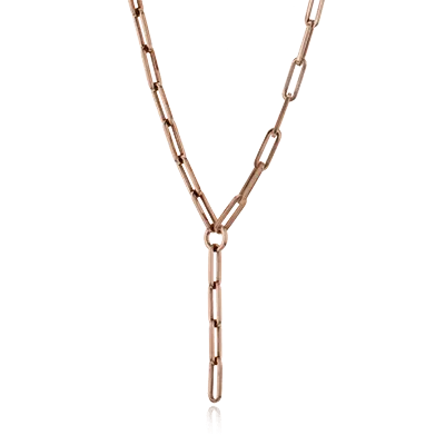 Chain Link Necklace in 18k Gold