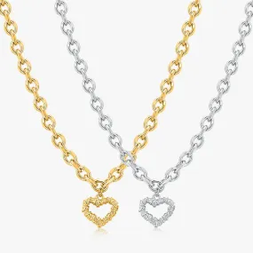 Chunky Heart Necklaces