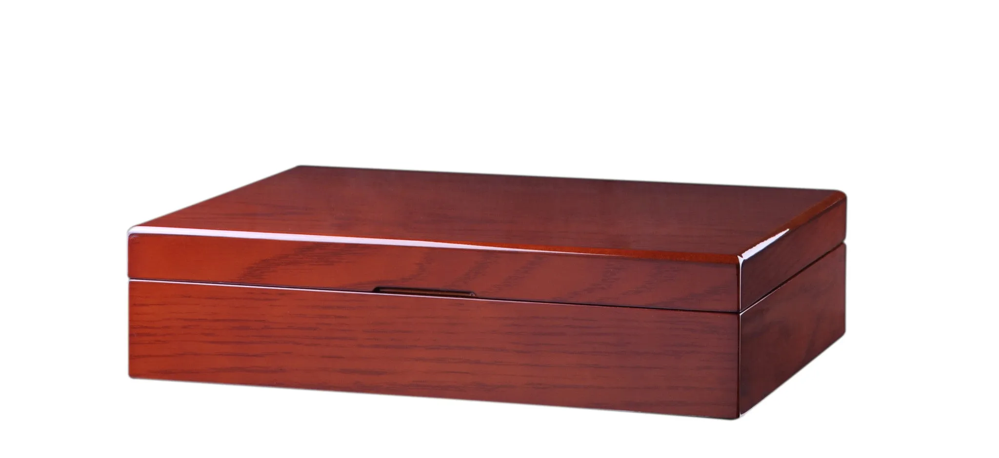 Cream Interior Diplomat Genuine Mahogany Wood Watch Box