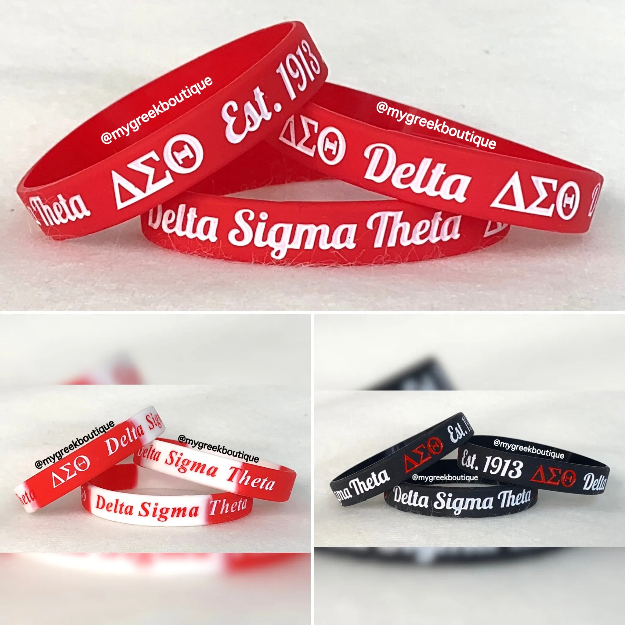 Delta Silicone Bracelets