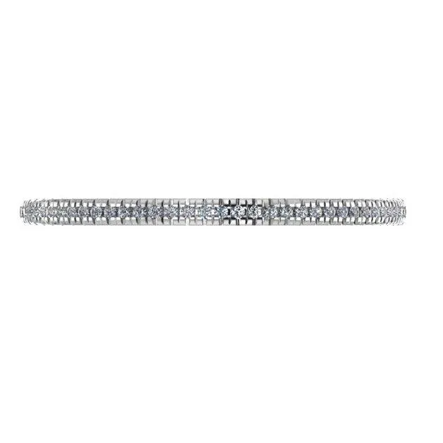 Diamond Anniversary Band 10k White Gold