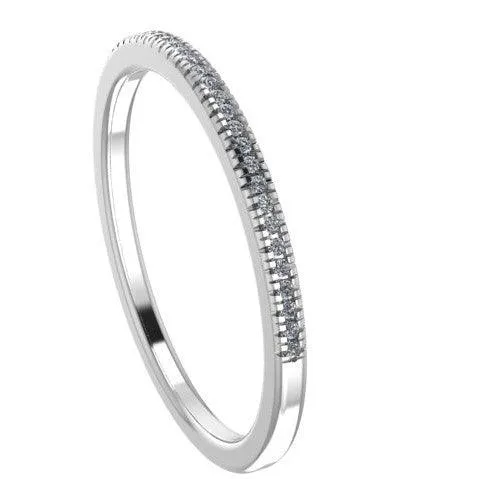 Diamond Anniversary Band 10k White Gold