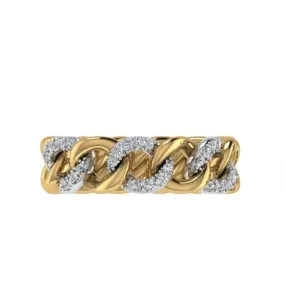 Diamond Curb Chain Ring