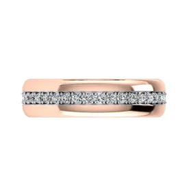 Diamond Wedding Band Rose Gold