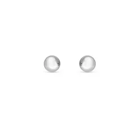 Ear Sense Earring WBA-26 6mm Silver Ball Stud Earrings