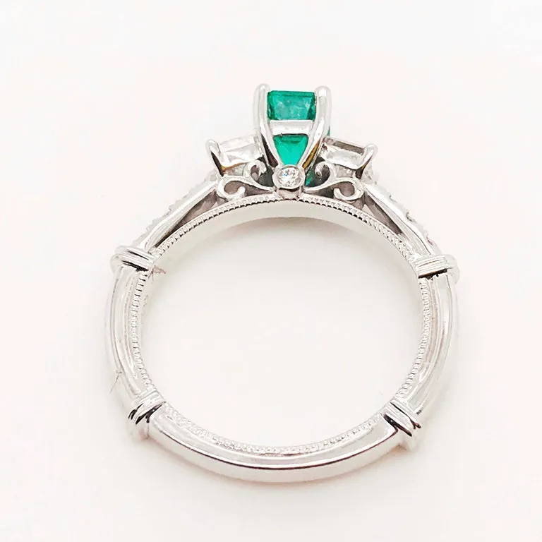 Emerald and Diamond Ring