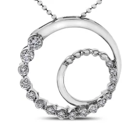 Generations Pendant (0.86 ct Diamonds) in White Gold