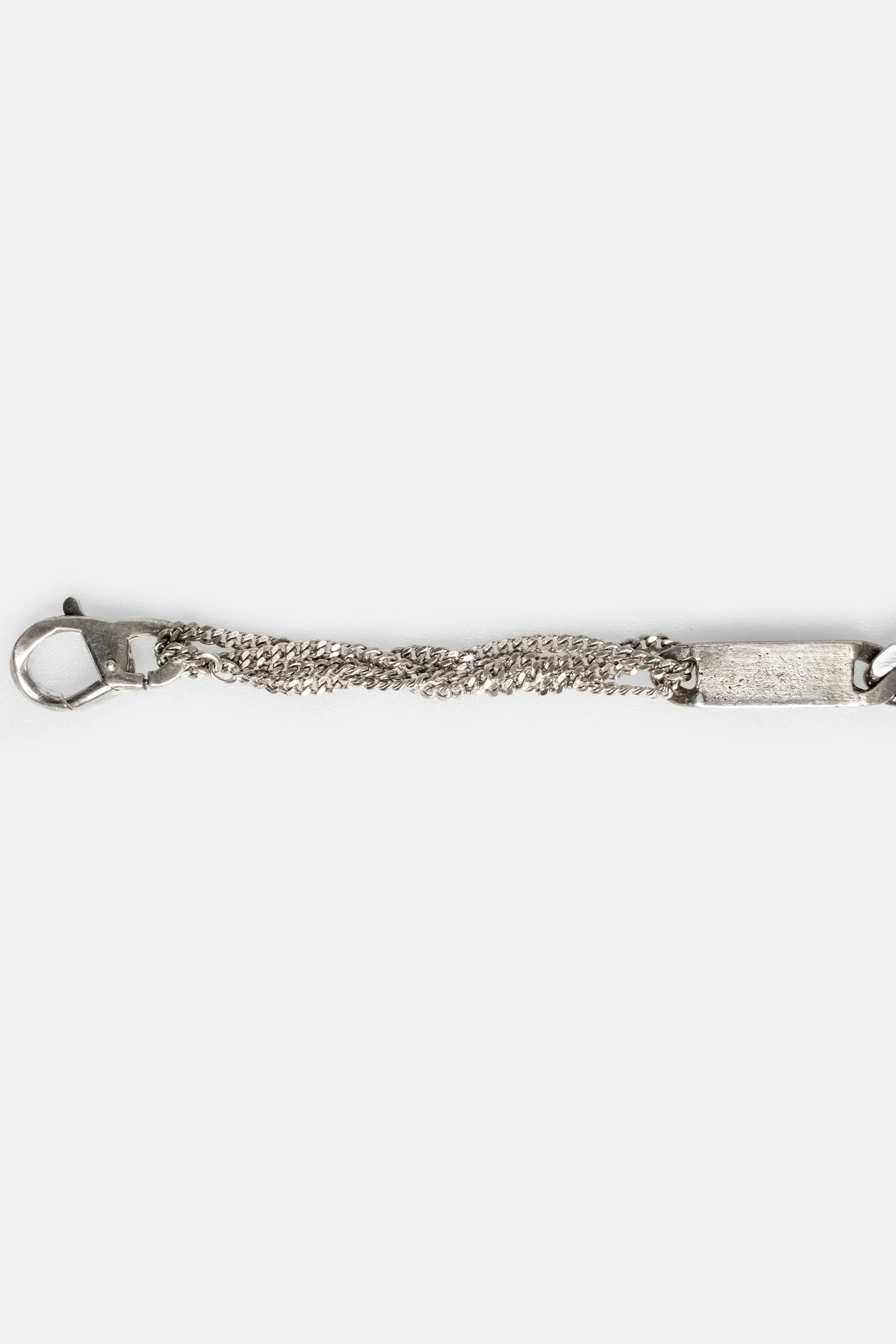 Gold link raw chain bracelet