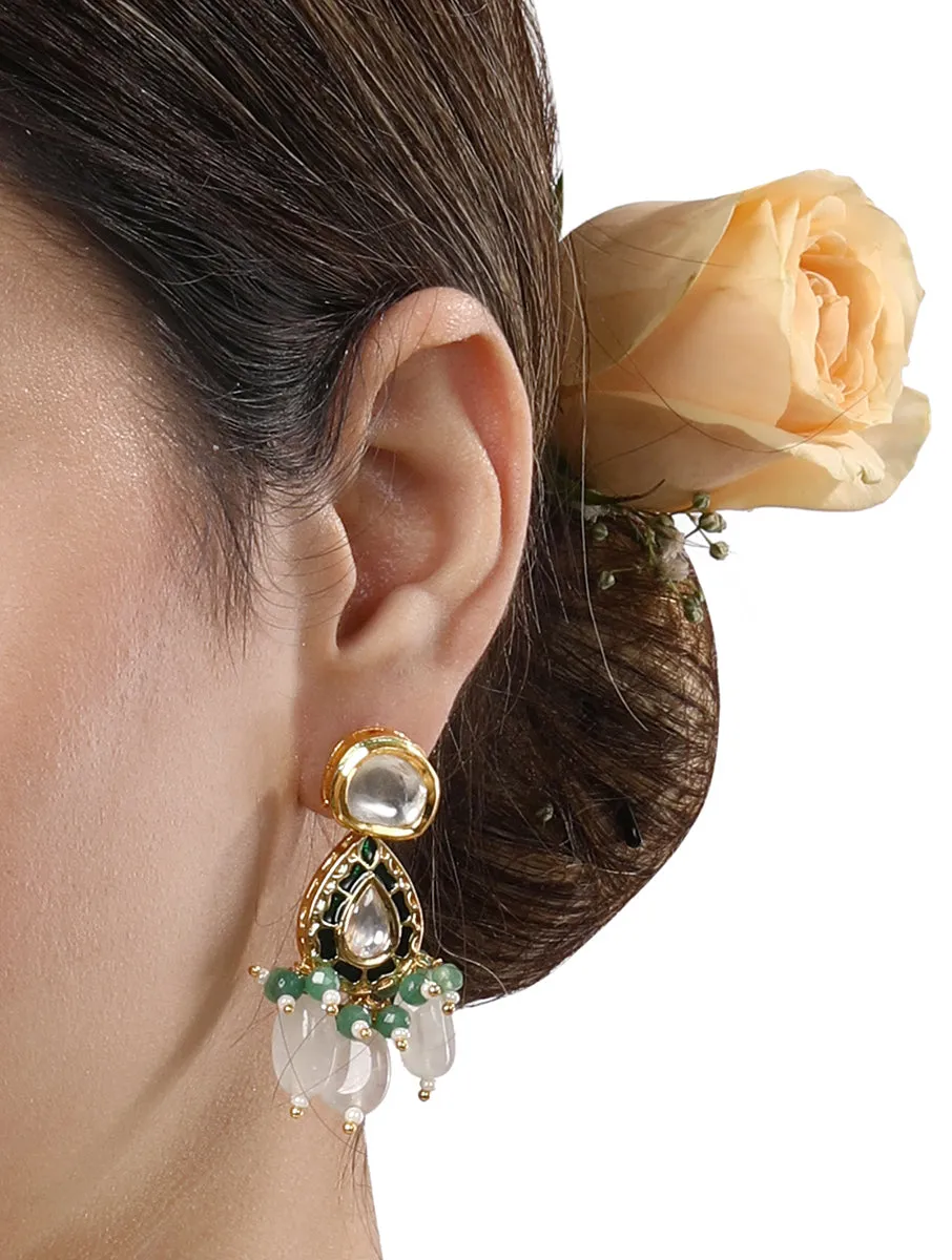 Gold Plated Kundan Earrings